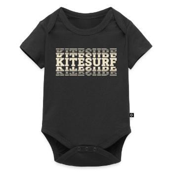 Kitesurfen Kitesurf Kitesurfer Kiteboard - Body à manches courtes Premium Bébé - noir - Devant