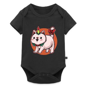 Christmas Ugly Christmas Cat Pussy Xmas Cat - Baby Premium short-sleeve bodysuit - black - Front