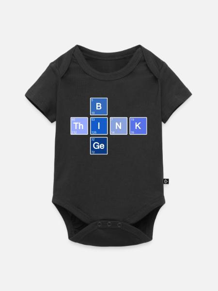 Think Big (Blau) - Baby Premium Kurzarmbody - Schwarz