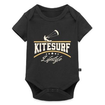 Kitesurfen Kitesurf Kitesurfer Kiteboard - Body à manches courtes Premium Bébé - noir - Devant