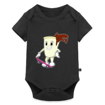Skateboard Coffee Skateur - Body à manches courtes Premium Bébé - noir - Devant