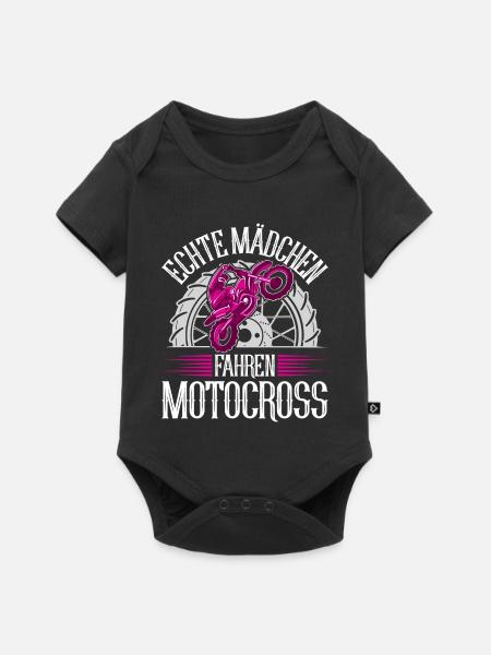 Motocross - Baby Premium Kurzarmbody - Schwarz