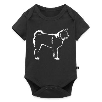 Akita américain « Black Edition » - Body à manches courtes Premium Bébé - noir - Devant
