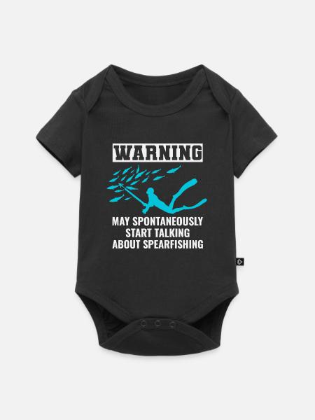 Speerfischen Speerfischen Speerfischer Fischen - Baby Premium Kurzarmbody - Schwarz