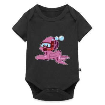 Octopus Diver Snorkel Diving - Baby Premium short-sleeve bodysuit - black - Front