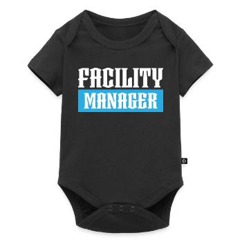 tshirt facility manager noir - Body à manches courtes Premium Bébé - noir - Devant