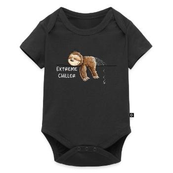 Extreme Chiller Sloth I Chill - Baby Premium short-sleeve bodysuit - black - Front