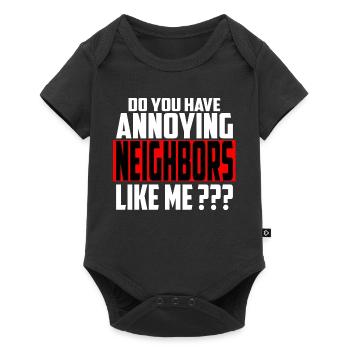 Annoying neighbors - Baby Premium short-sleeve bodysuit - black - Front