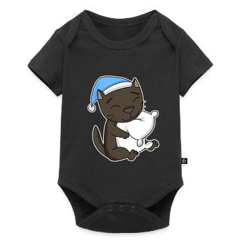 Chat race de chat La Havane - Body à manches courtes Premium Bébé - noir - Devant
