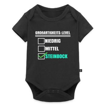 Aberglaube Horoskop Steinbock Tierkreis Statement - Baby Premium Kurzarmbody - Schwarz - Vorne