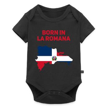 La Romana - Baby Premium short-sleeve bodysuit - black - Front