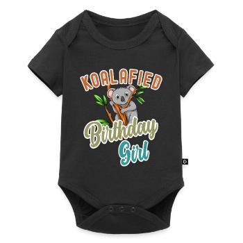 Koalafied Birthday Girls Qualified Pun Cute and Fu - Baby Premium short-sleeve bodysuit - black - Front