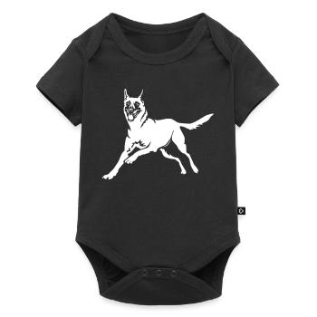 Malinois « Black Edition » - Body à manches courtes Premium Bébé - noir - Devant