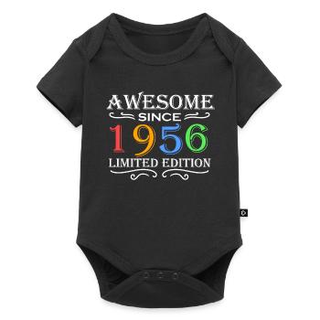 1956 - Born 1956 - Baby Premium short-sleeve bodysuit - black - Front