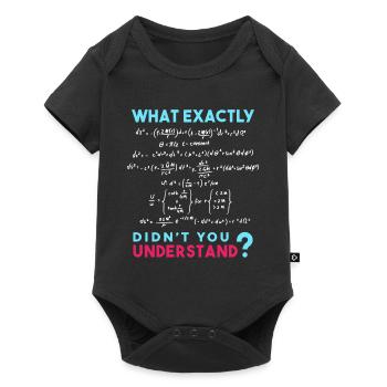 Physik Formel Scherz Lustig Mathe - Baby Premium Kurzarmbody - Schwarz - Vorne