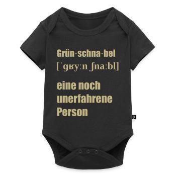 Grünschnabel - Baby Premium Kurzarmbody - Schwarz - Vorne