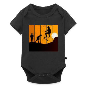 Stunt Scooter Freestyle Scootering Riding Sunset - Baby Premium short-sleeve bodysuit - black - Front