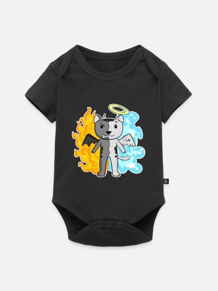 Katze Katzenrasse Burmilla - Baby Premium Kurzarmbody - Schwarz