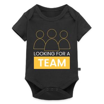 looking for a team - Baby Premium short-sleeve bodysuit - black - Front