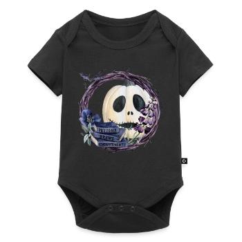 Citrouille d’Halloween - Body à manches courtes Premium Bébé - noir - Devant