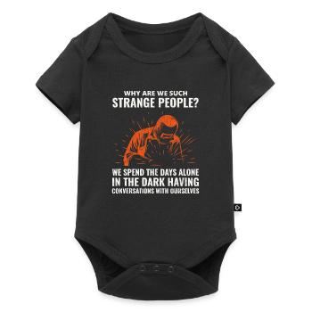 Welding Welder Metal Construction Ironworker - Baby Premium short-sleeve bodysuit - black - Front