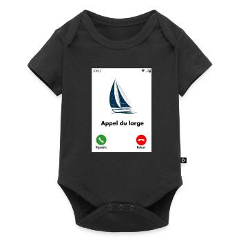 Appel du large - Body à manches courtes Premium Bébé - noir - Devant