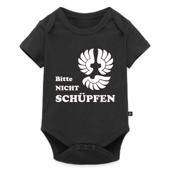 Bitte nicht Schüpfen - Baby Premium Kurzarmbody - Schwarz - Vorne