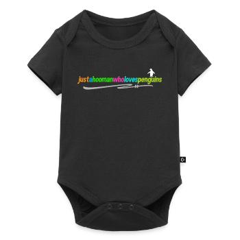 Déclaration du manchot d’Antarctique Oiseau animal Oiseau de mer - Body à manches courtes Premium Bébé - noir - Devant