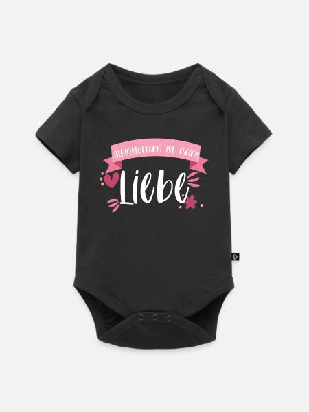Klettern Alpinklettern Liebe Berge Geschenk - Baby Premium Kurzarmbody - Schwarz