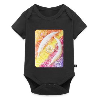 Plumes d’ange de l’âme - Sonja Ariel von Staden - Body à manches courtes Premium Bébé - noir - Devant