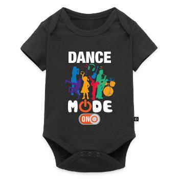 Funny Dance Mode On - Baby Premium short-sleeve bodysuit - black - Front