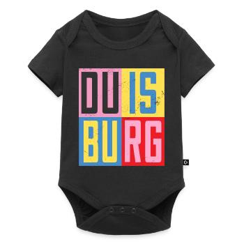 Design de la ville de Duisbourg - Body à manches courtes Premium Bébé - noir - Devant