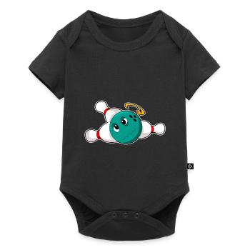 Bowling Bowling Ball Pin - Baby Premium short-sleeve bodysuit - black - Front