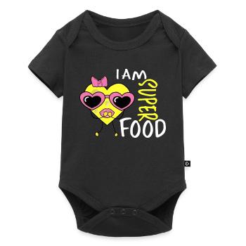 Cœur de fromage - Body à manches courtes Premium Bébé - noir - Devant