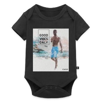 Beach Surfer – Surf, Sonne und Strand - Baby Premium Kurzarmbody - Schwarz - Vorne