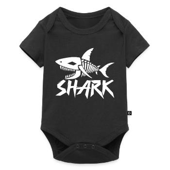 Shark skeleton - Baby Premium short-sleeve bodysuit - black - Front