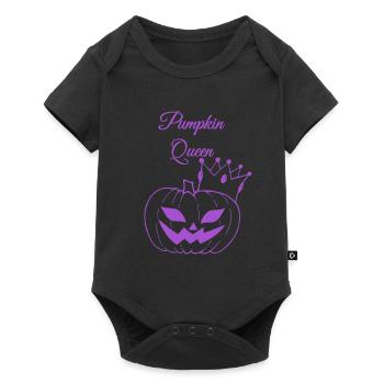Pumpkin Queen Design - Baby Premium short-sleeve bodysuit - black - Front