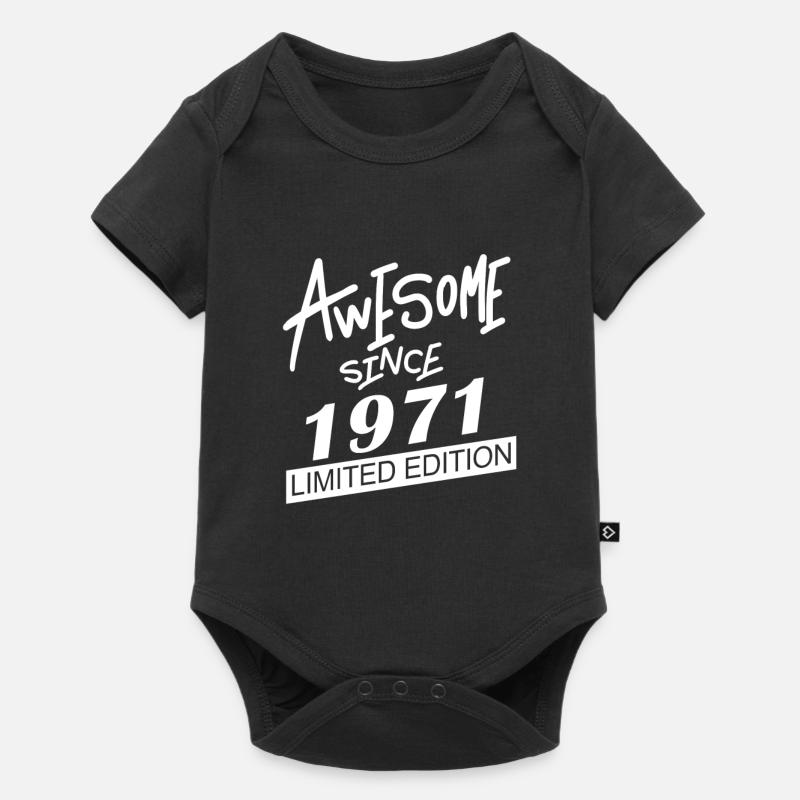 1971 - Body à manches courtes Premium Bébé - noir