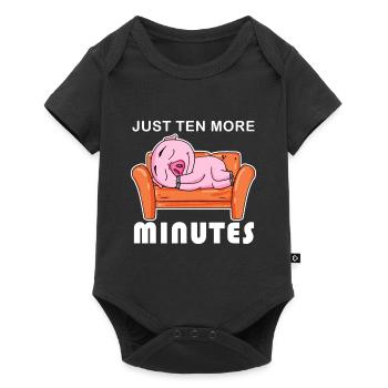 Dormez seulement dix minutes - Body à manches courtes Premium Bébé - noir - Devant