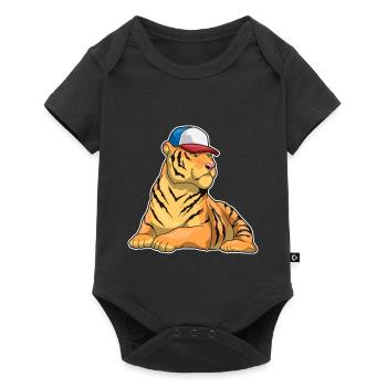 École des Tigres pour les Élèves Casquettes - Body à manches courtes Premium Bébé - noir - Devant