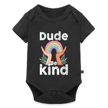 Dude Be Kind No Bullying - Baby Premium short-sleeve bodysuit - black - Front