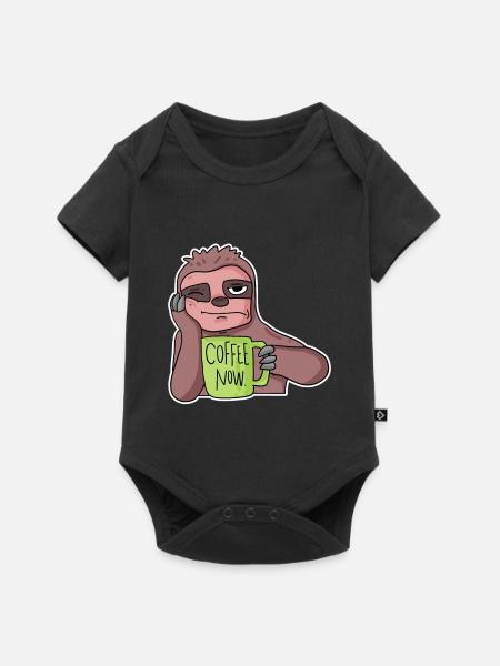 Fauler Mitarbeiter - Baby Premium Kurzarmbody - Schwarz