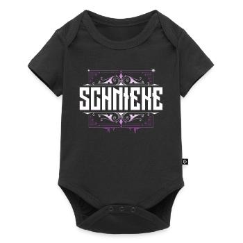 Schnieke - Berlinerin - Baby Premium Kurzarmbody - Schwarz - Vorne
