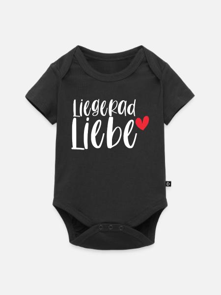 Fahrrad Liegerad Liebe Radsport Sport Geschenk - Baby Premium Kurzarmbody - Schwarz