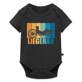 Liegerad Vintage Retro Radsport Bike Geschenk - Baby Premium Kurzarmbody - Schwarz - Vorne
