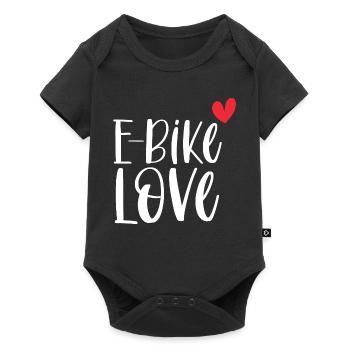 E-Bike Bike Vintage E Bike Battery Gift - Baby Premium short-sleeve bodysuit - black - Front