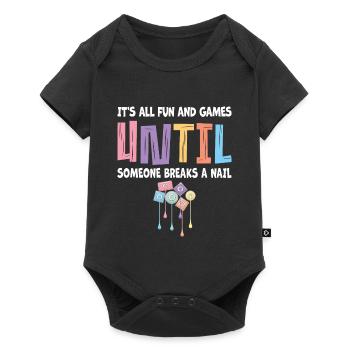 Tout juste du plaisir et des jeux pour les prothésistes ongulaires - Body à manches courtes Premium Bébé - noir - Devant