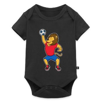 Joueur de handball de Löwe Handball - Body à manches courtes Premium Bébé - noir - Devant