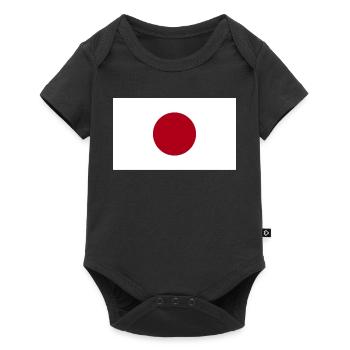 Japan National Flag - Baby Premium short-sleeve bodysuit - black - Front