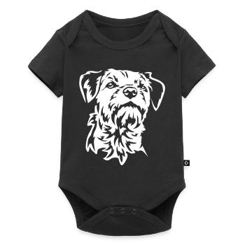 Border Terrier Head « Black Edition » - Body à manches courtes Premium Bébé - noir - Devant